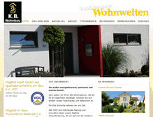 Tablet Screenshot of kb-wohnbau.de