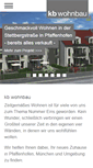 Mobile Screenshot of kb-wohnbau.com